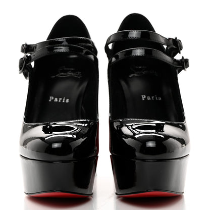 Christian Louboutin Patent Movida Jane 130 Platform Pump 37.5 Black 2 of 8