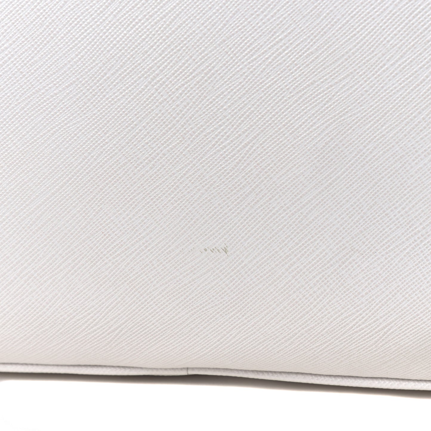 Saffiano Lux Bowler Talco White