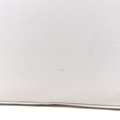 Prada Saffiano Lux Bowler Talco White 7 of 8