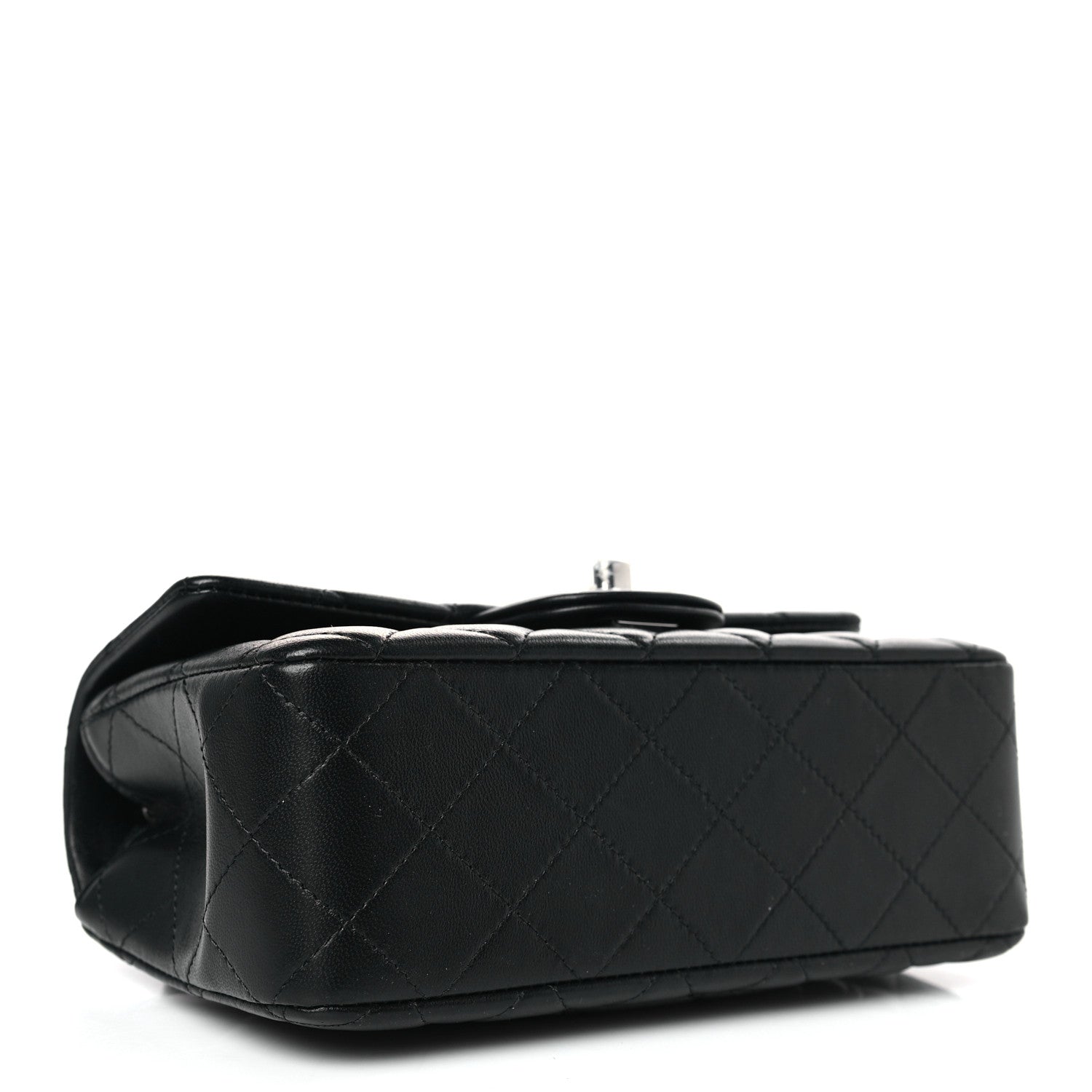 Chanel Lambskin Quilted Mini Rectangular Flap Black 4 of 9