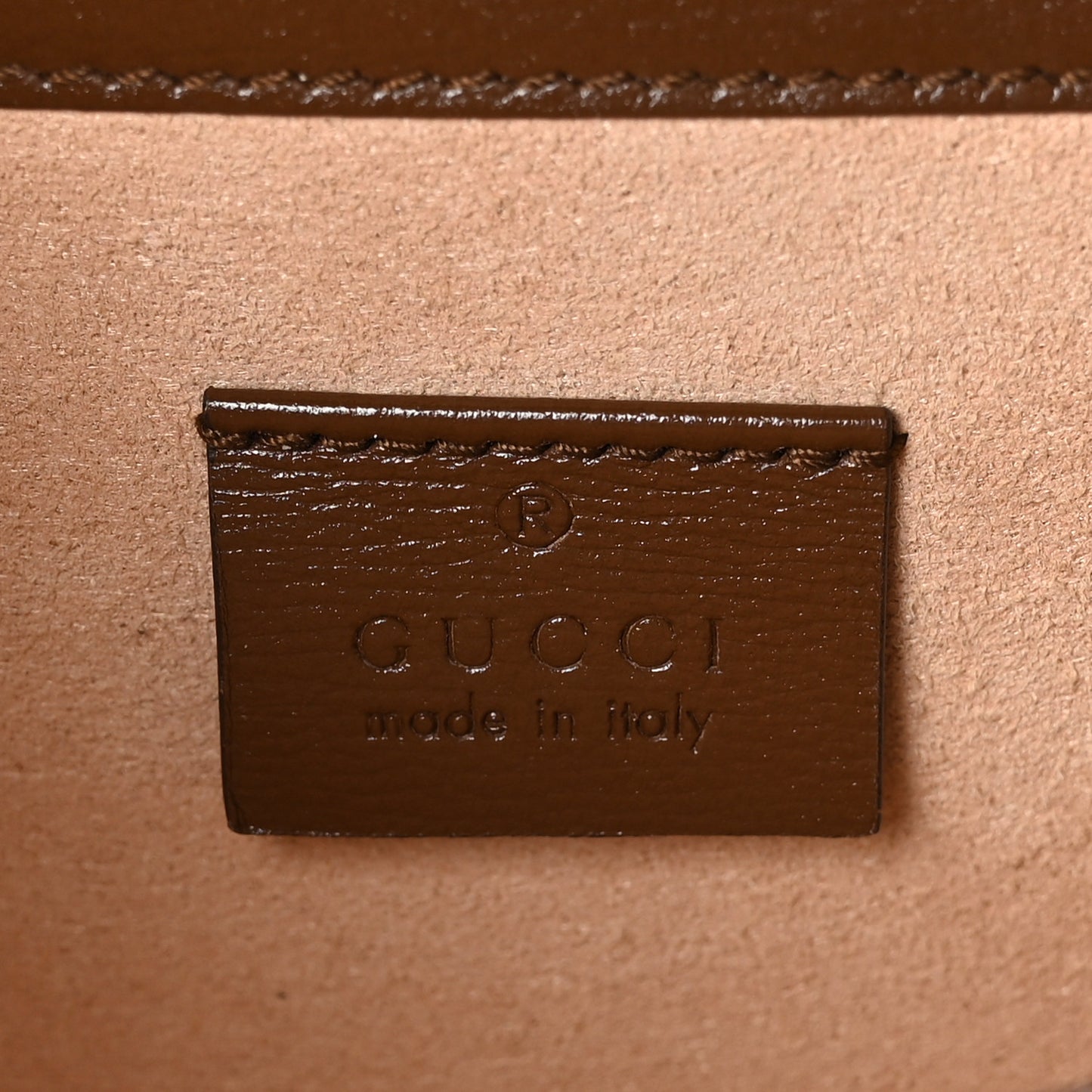 GG Supreme Monogram Textured Dollar Calfskin Mini Horsebit 1955 Shoulder Bag Beige Brown Sugar