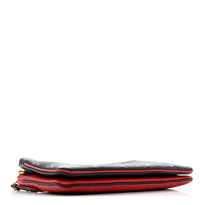 Louis Vuitton Empreinte Double Zip Pochette Marine Rouge 4 of 11