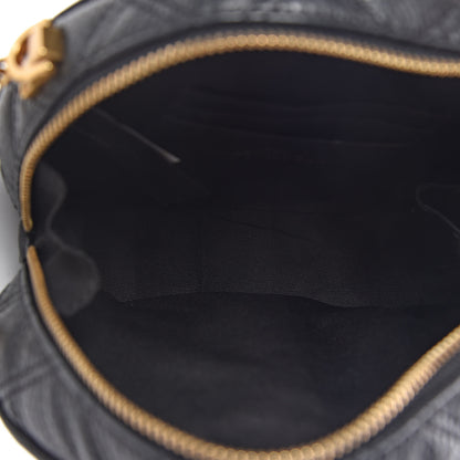 Marc Jacobs Grained Calfskin Quilted The Status Round Crossbody Black 5 of 11