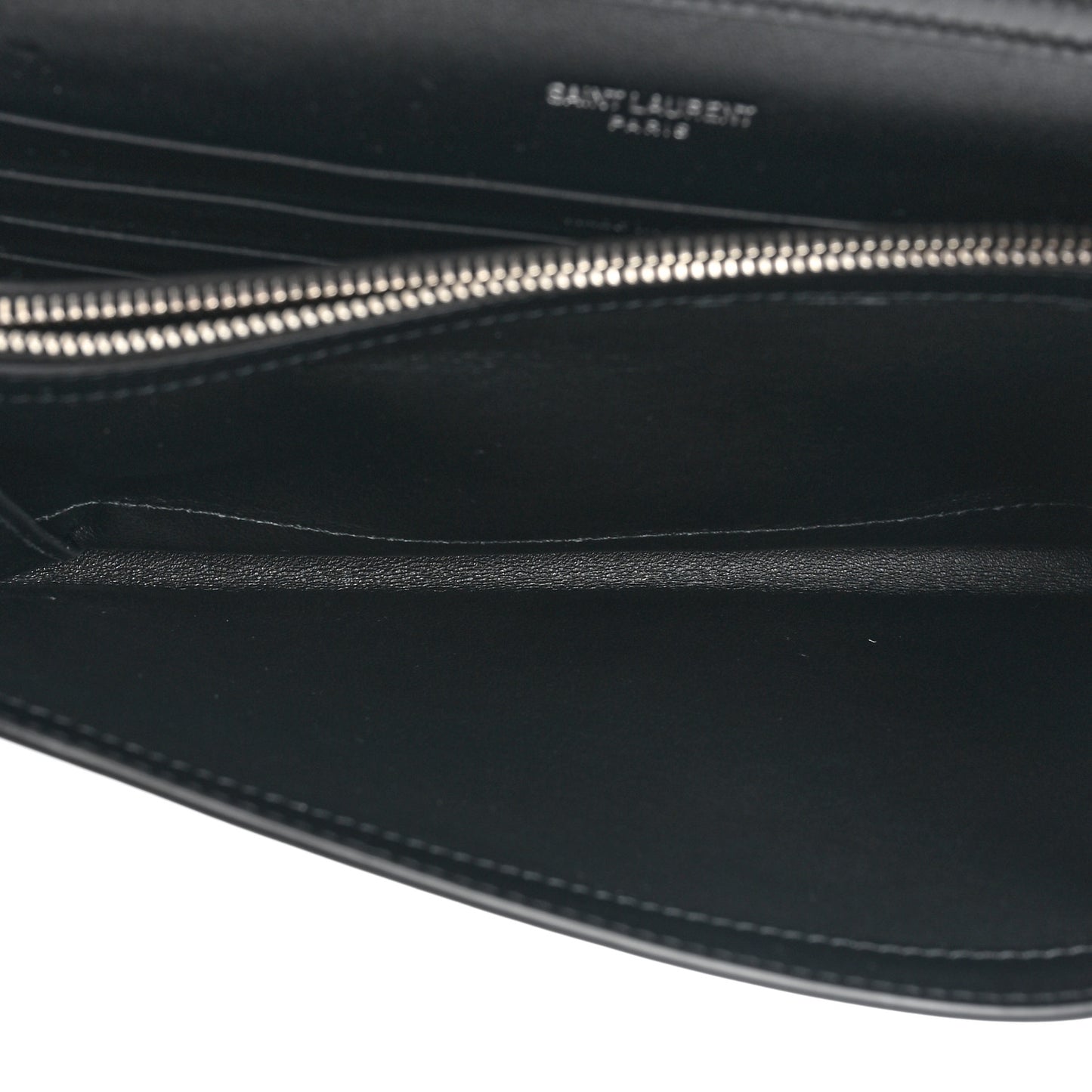Glazed Calfskin Cassandre Wallet On Chain WOC Black