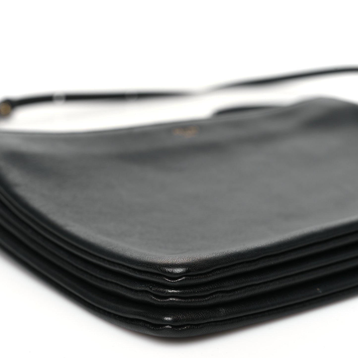 Lambskin Large Trio Crossbody Bag Black