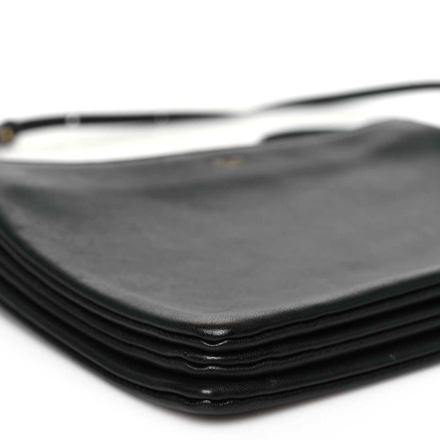 Celine Lambskin Large Trio Crossbody Bag Black 9 of 11