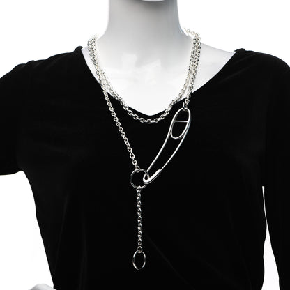 Hermes Sterling Silver Chaine d'Ancre Punk Long Necklace 2 of 6