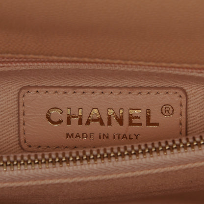 Chanel Caviar Quilted Small Coco Handle Flap Light Beige 6 of 7
