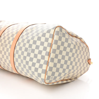 Louis Vuitton Damier Azur Keepall 50 8 of 9