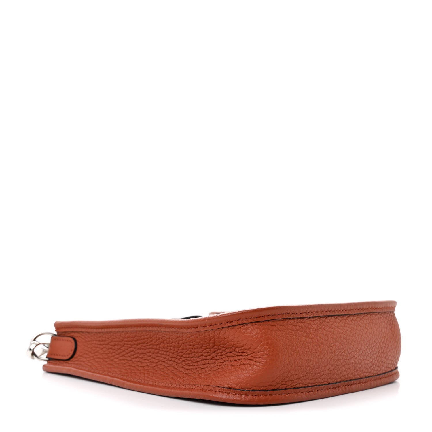 Hermes Taurillon Clemence Maxi Quadrille Evelyne TPM Cuivre Chai Nata Bleu Brume 4 of 11