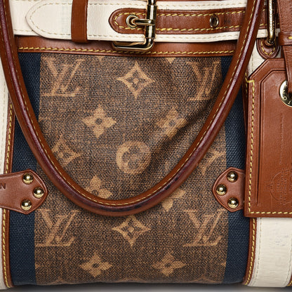 Louis Vuitton Monogram Rayures Tisse Sac GM Blue 18 of 19