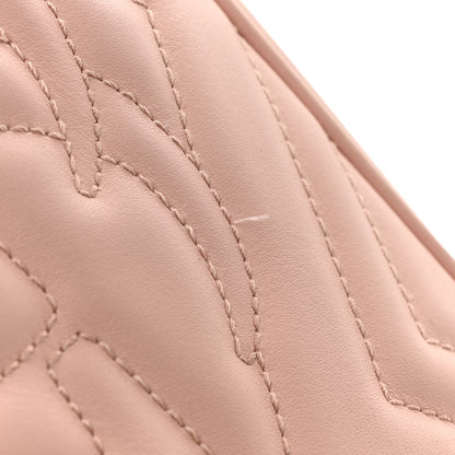 Gucci Calfskin Matelasse Small GG Marmont Chain Shoulder Bag Perfect Pink 11 of 14