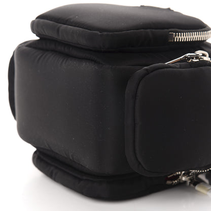 Prada Tessuto Nylon Pocket Top Handle Cargo Bag Black Fuoco 7 of 9