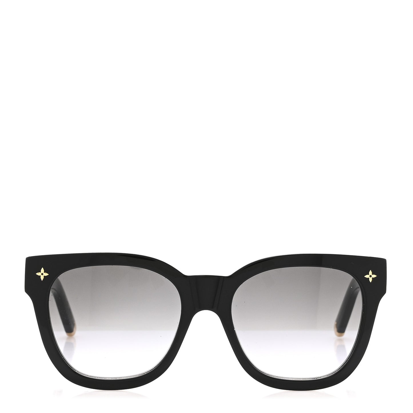 Acetate My Monogram Square Sunglasses Z1523W Black