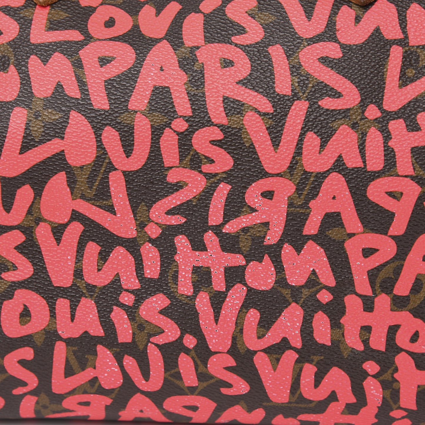 Monogram Graffiti Speedy 30 Fuchsia