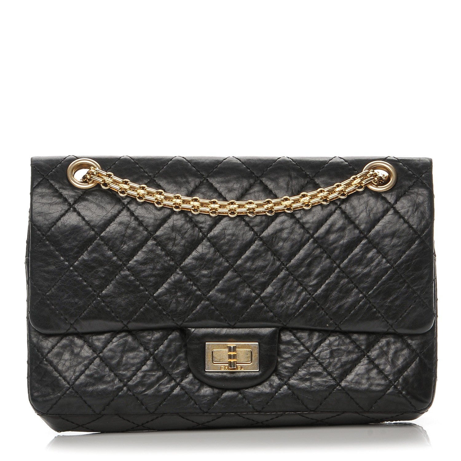 Chanel Aged Calfskin 50th Anniversary 2.55 Reissue 225 Flap Black 1 of 10