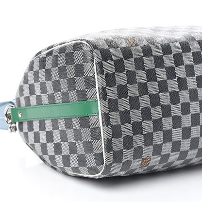 Louis Vuitton Damier Speedy Bandouliere 30 Black White 8 of 9
