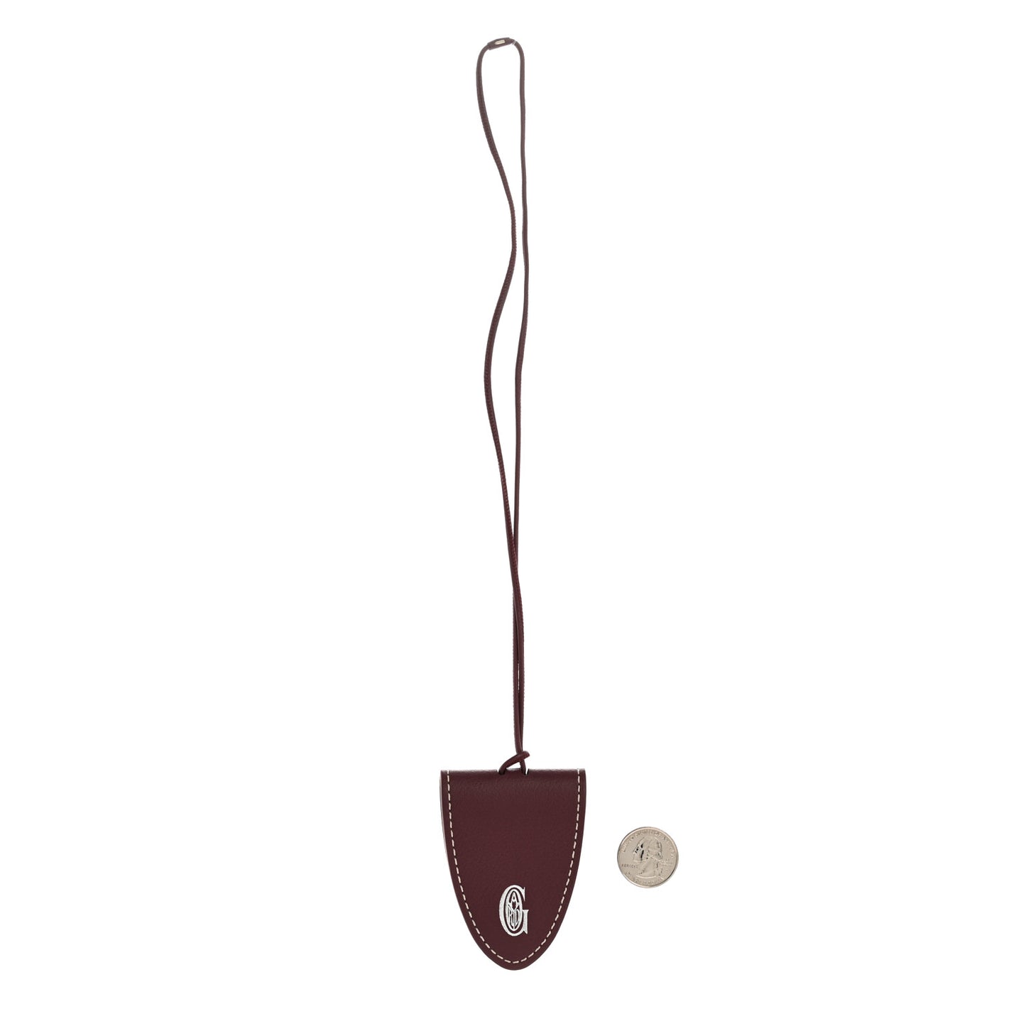 Calfskin Bag Clip Bordeaux