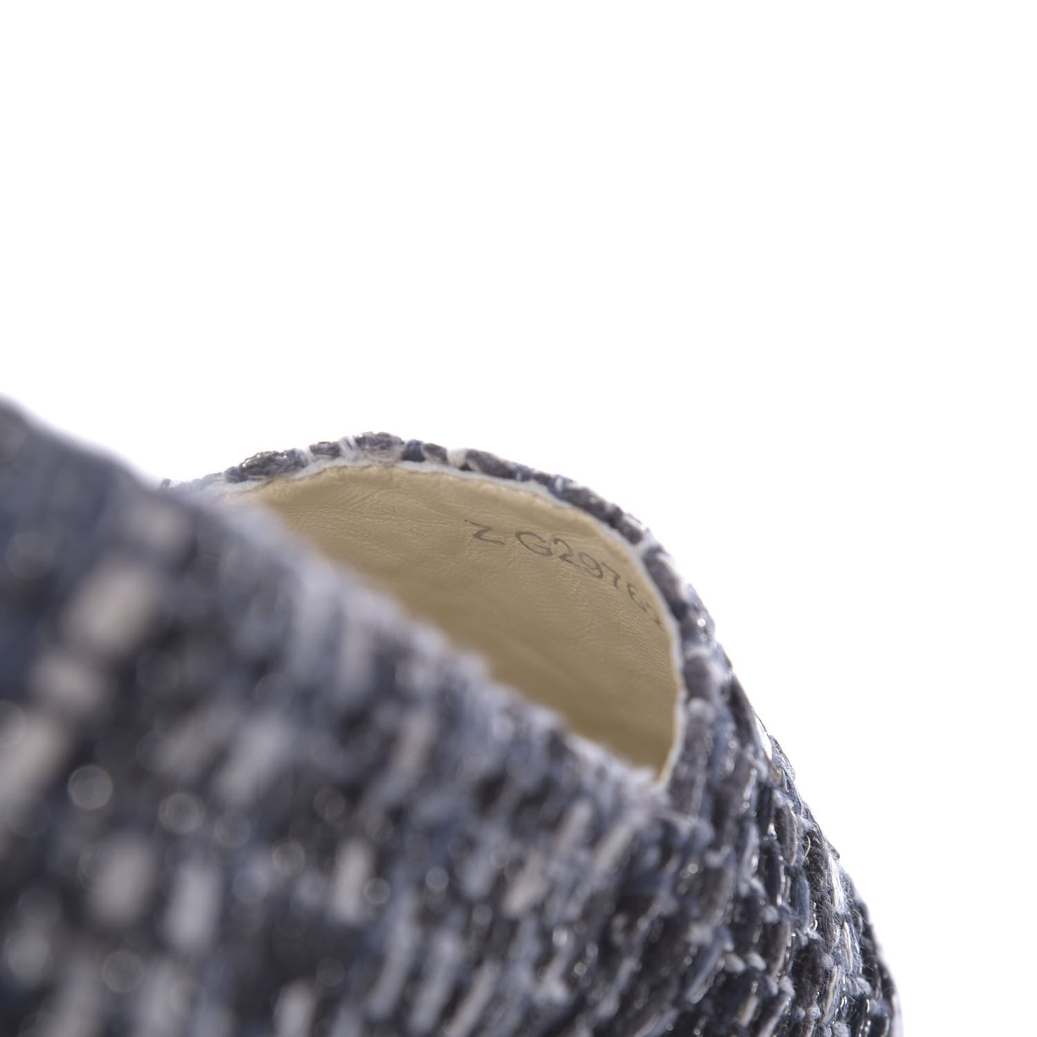 Chanel Metallic Tweed Lambskin CC Espadrilles 36 Black Silver 8 of 11