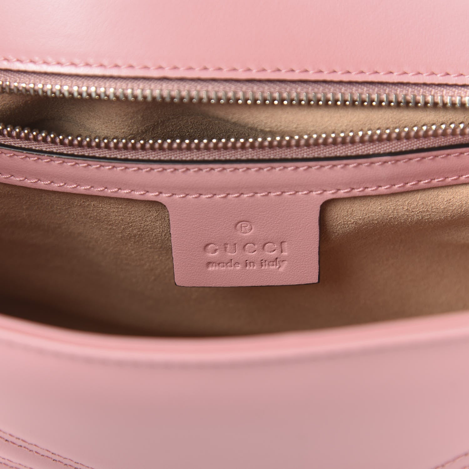 Gucci Calfskin Matelasse Small GG Marmont Shoulder Bag Wild Rose 8 of 10