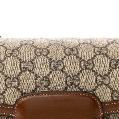 Gucci GG Supreme Monogram Horsebit 1955 Shoulder Bag Beige Brown Sugar 8 of 10