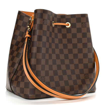 Louis Vuitton Damier Ebene Neonoe MM Safran 3 of 10