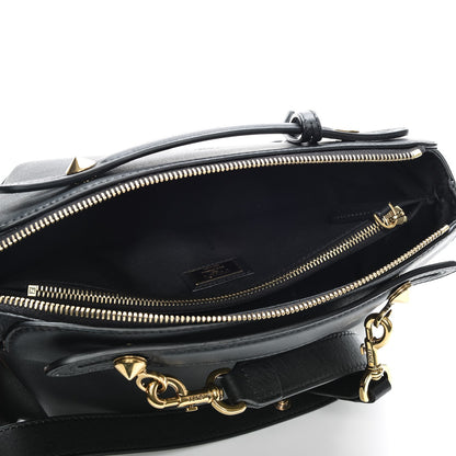 Fendi Vitello Dolce Chain Tail Gold Edition Medium By The Way Boston Bag Black Vintage Gold 5 of 7