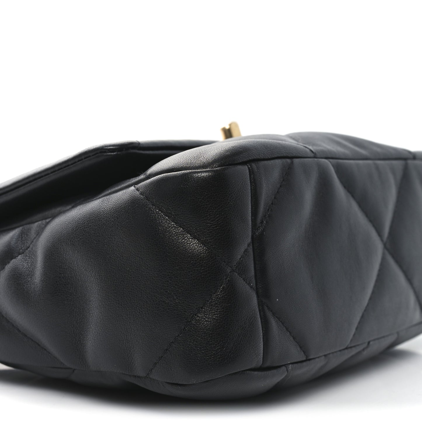 Lambskin Quilted Medium Chanel 19 Flap Black
