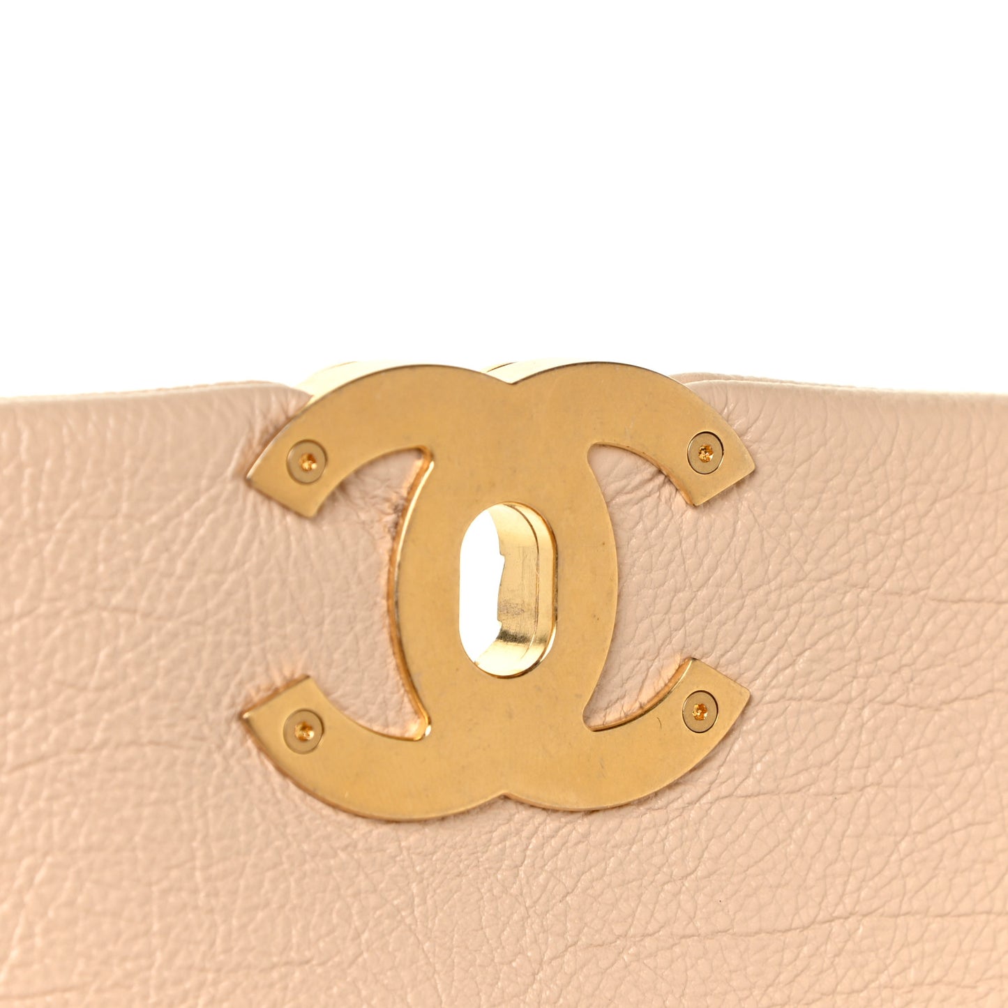 Calfskin Crochet Medium Chanel 19 Flap Beige