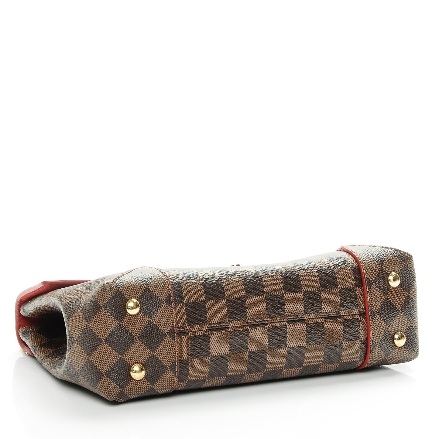 Damier Ebene Caissa Clutch Cherry