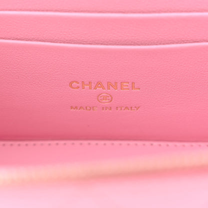 Chanel Caviar Quilted Sweetheart Vanity Case Pink 6 of 11
