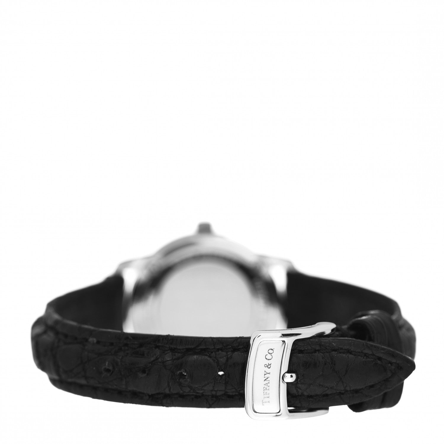 Tiffany Platinum Alligator 28mm Mark Resonator Quartz Watch 3 of 5