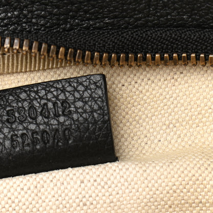Gucci Grained Calfskin Logo Belt Bag Black 6 of 9