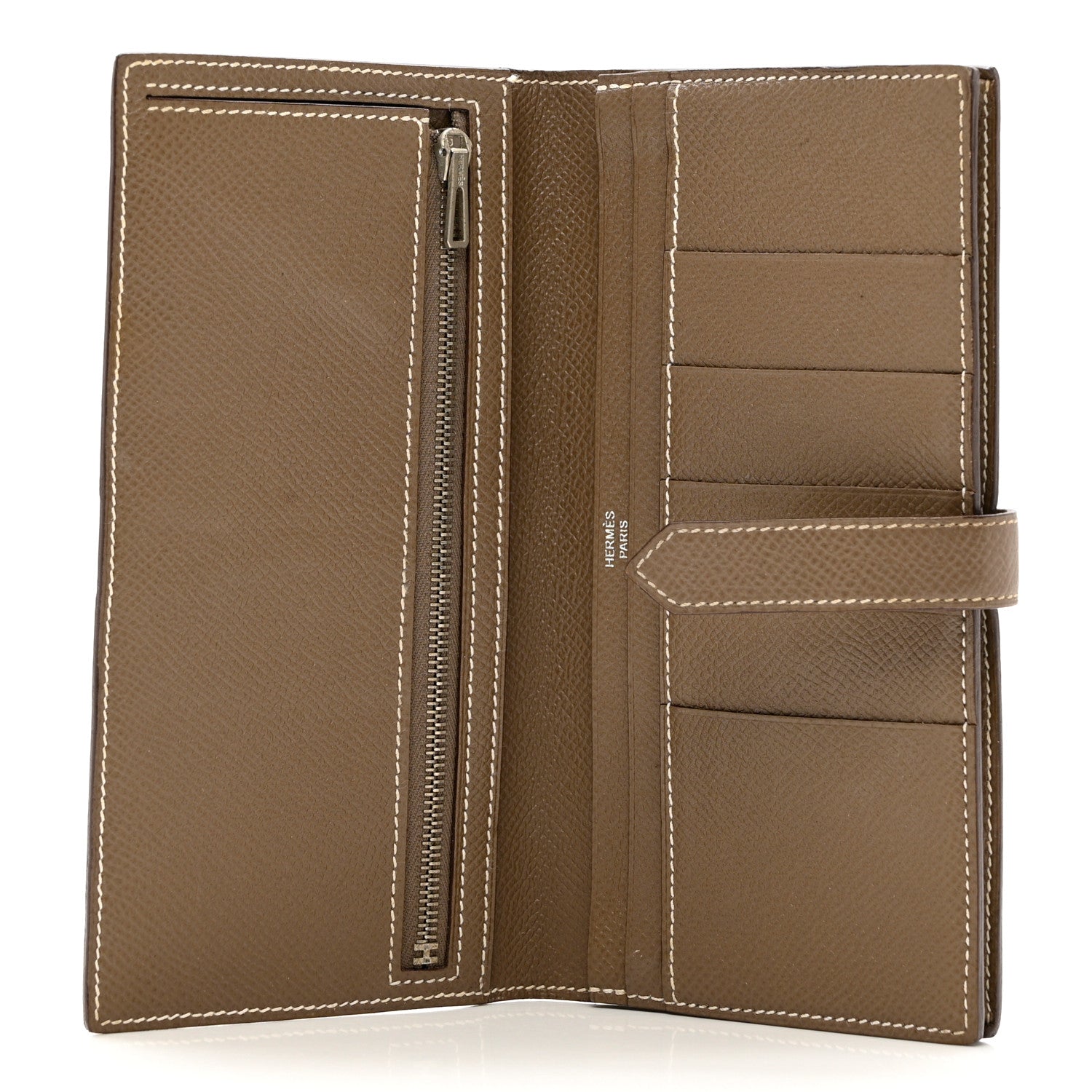 Hermes Epsom Bearn Gusset Wallet Etoupe 4 of 10
