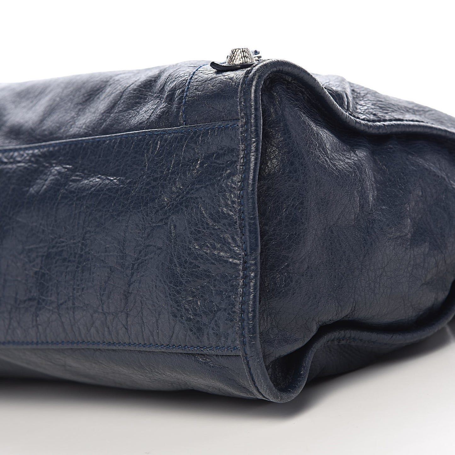 Agneau Giant 12 Silver Hardware City Bleu Obscur