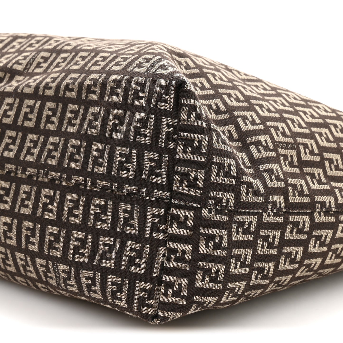 Zucchino Vitello Roll Tote  Testa di Moro Beige