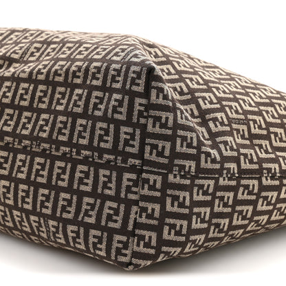 Fendi Zucchino Vitello Roll Tote  Testa di Moro Beige 10 of 10