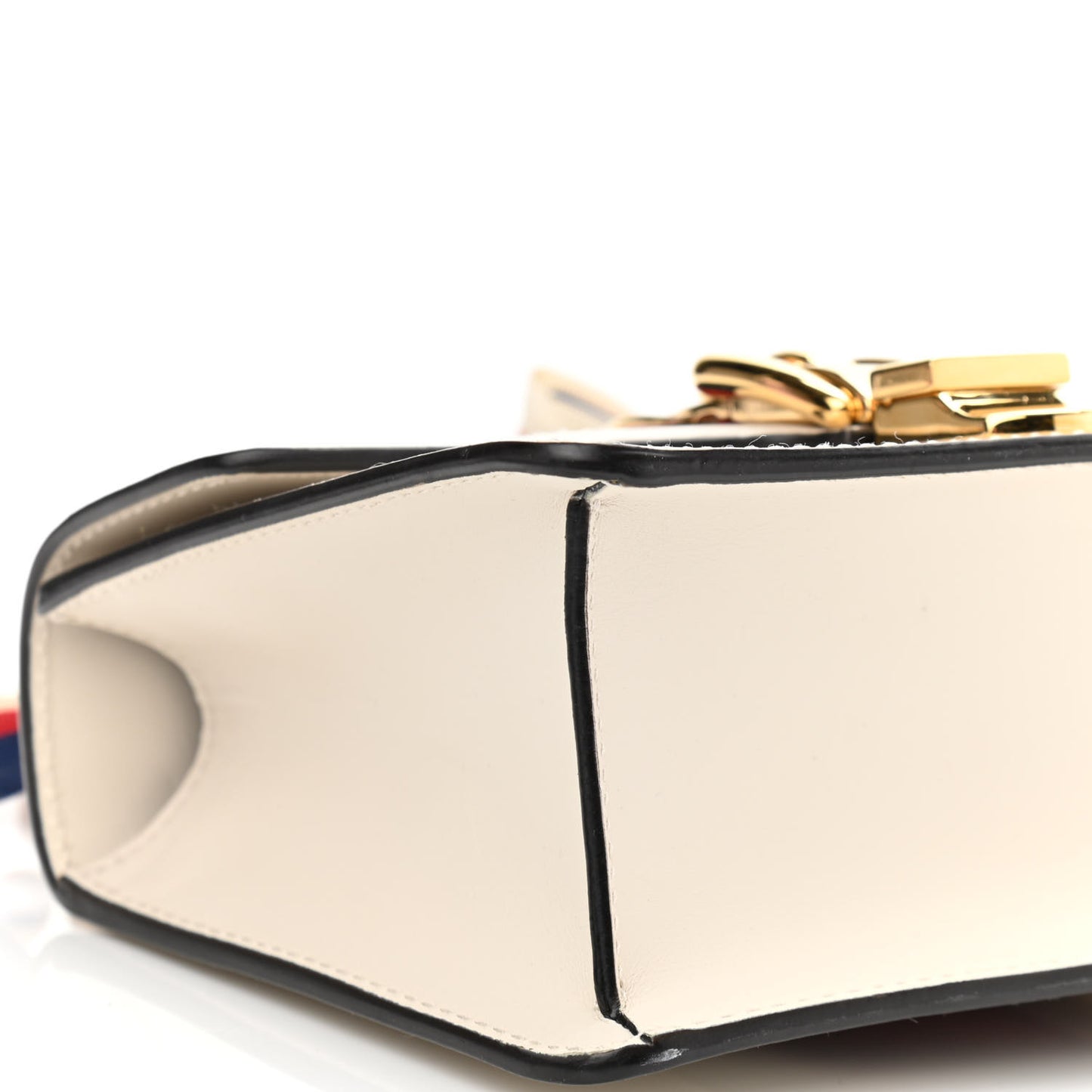 Calfskin Mini Sylvie Chain Shoulder Bag White