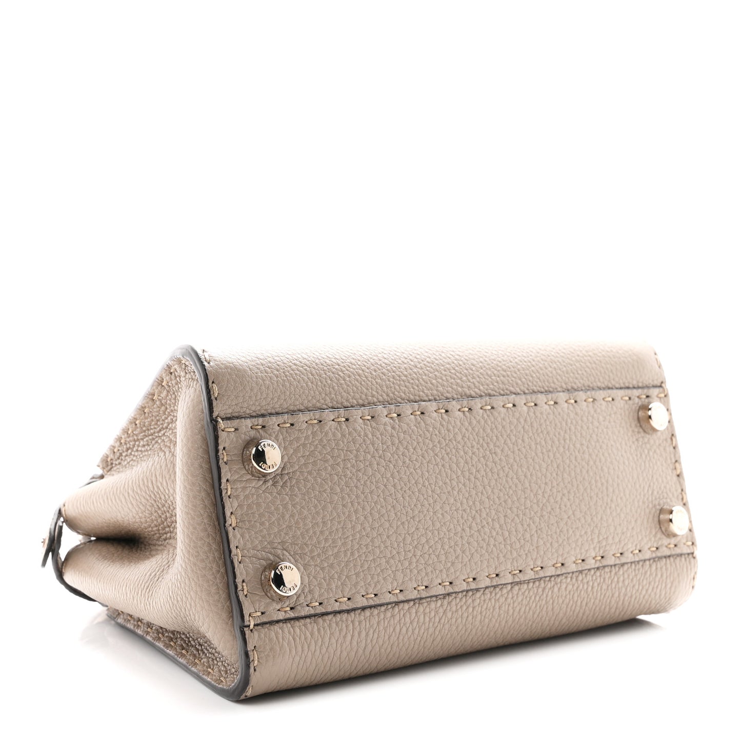 Cuoio Romano Snakeskin Selleria Mini Peekaboo Iconic Satchel Corda White