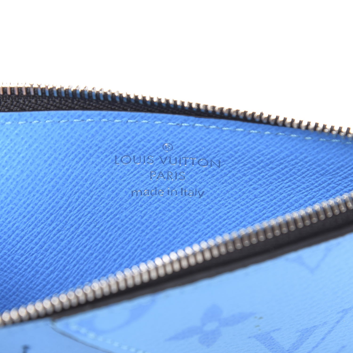 Louis Vuitton Taigarama Coin Card Holder Blue Lagoon 6 of 8