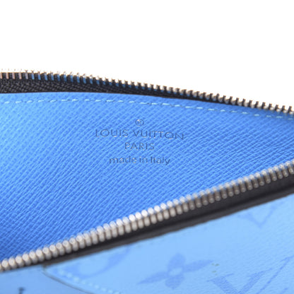 Louis Vuitton Taigarama Coin Card Holder Blue Lagoon 6 of 8
