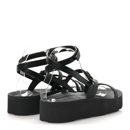 Hermes Nappa Liberte Sandals 38 Black 5 of 13