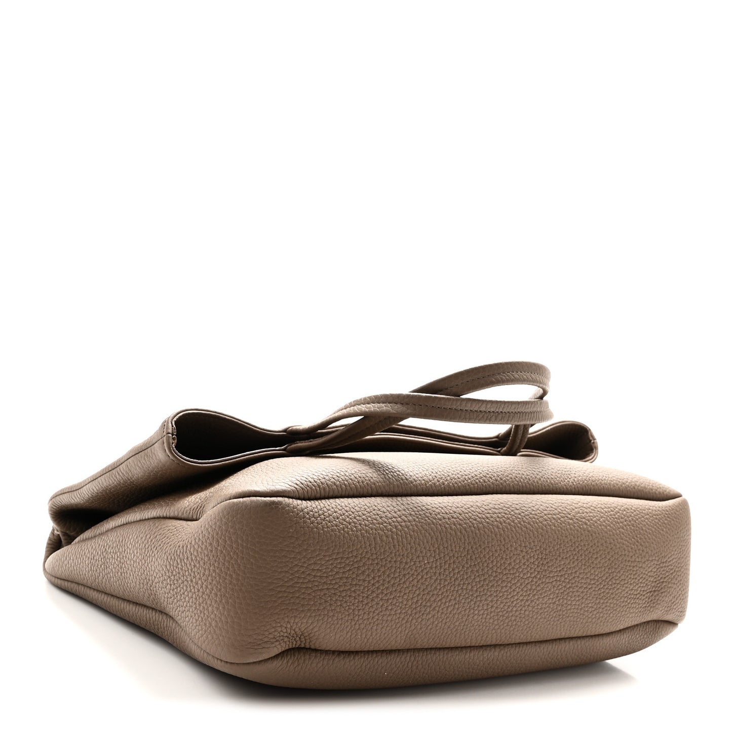 Matte Grained Calfskin Everett Tote Taupe