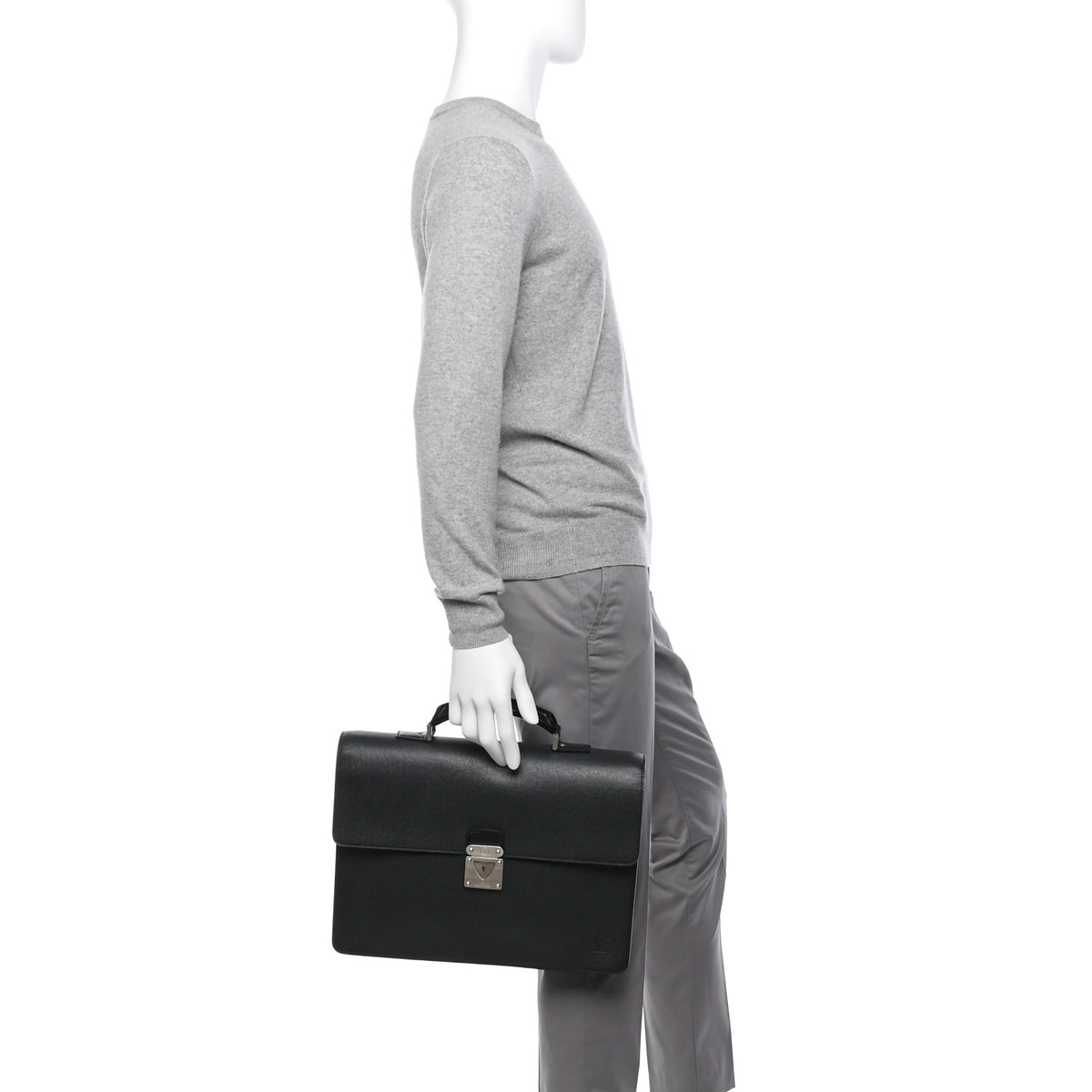 Louis Vuitton Taiga Neo Robusto 2 Compartment Briefcase Black 2 of 9