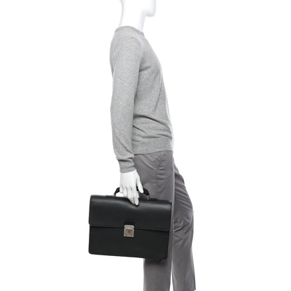 Louis Vuitton Taiga Neo Robusto 2 Compartment Briefcase Black 2 of 9