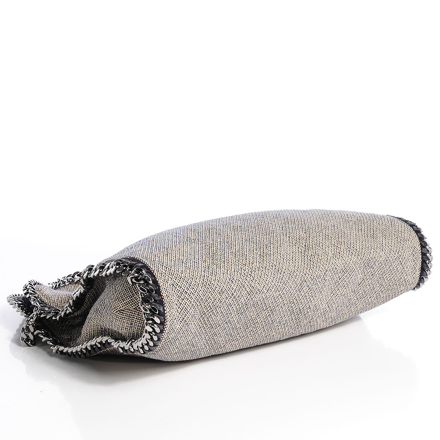 Stella McCartney Woven Boucle Fold Over Falabella Navy 5 of 8