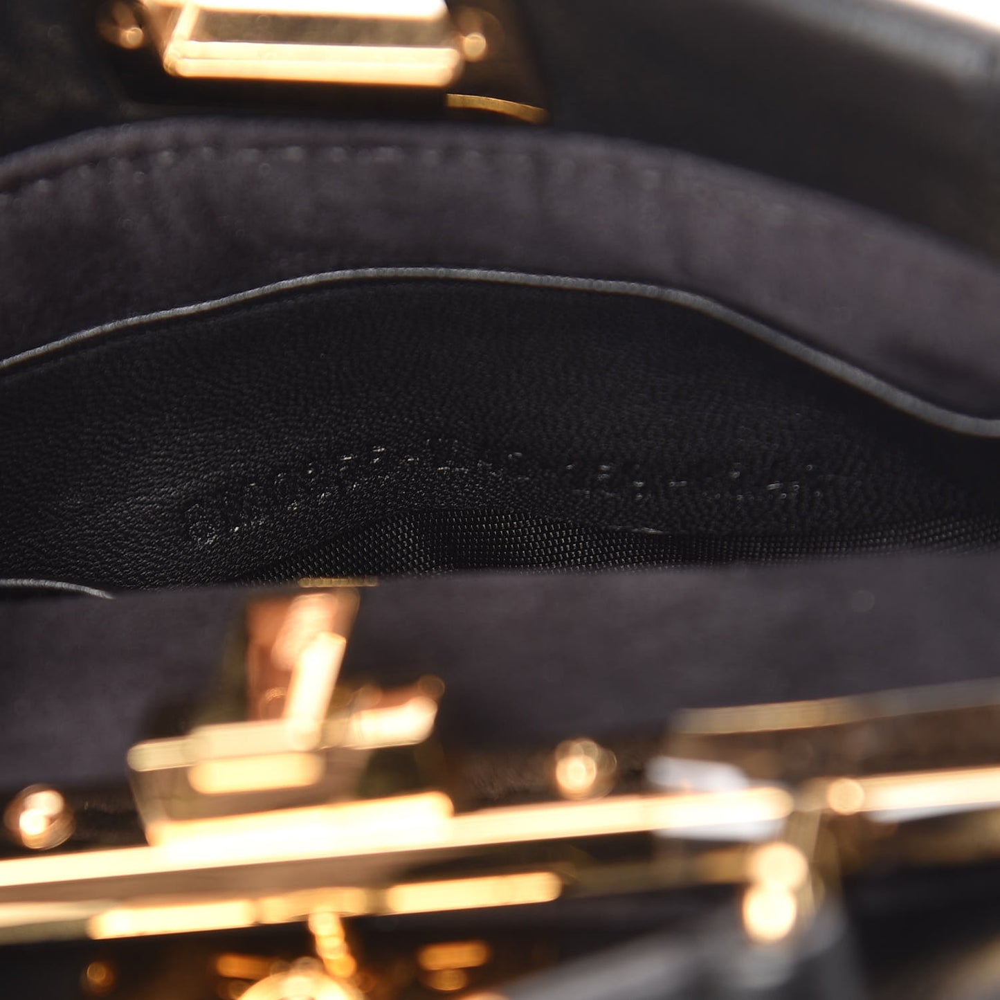 Nappa Micro Peekaboo Iconic Satchel Black