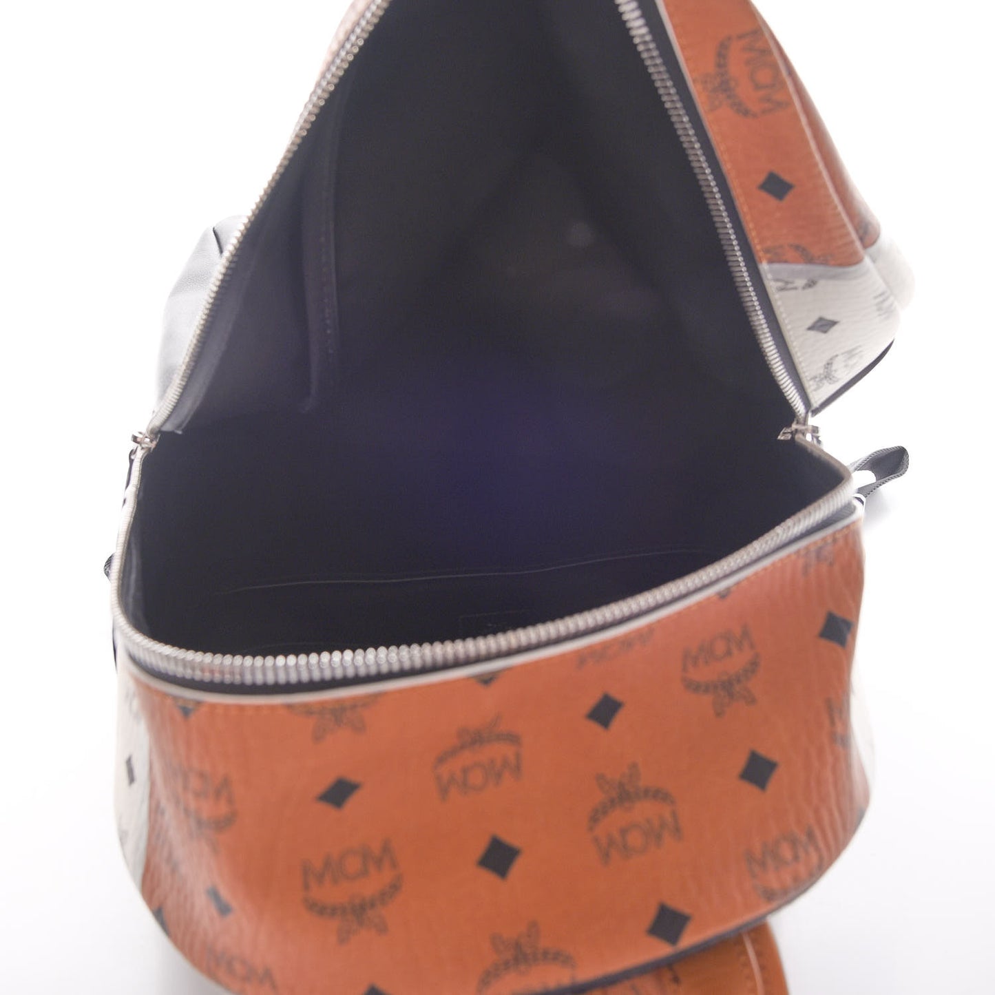 Visetos Chevron Medium Colorblock Stark Backpack Cognac