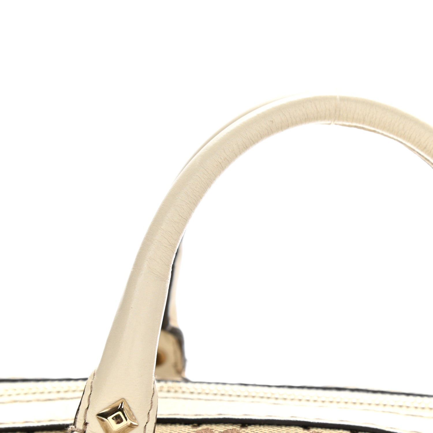 Gucci Monogram Equestrian Horseshoe Bowler White 11 of 12