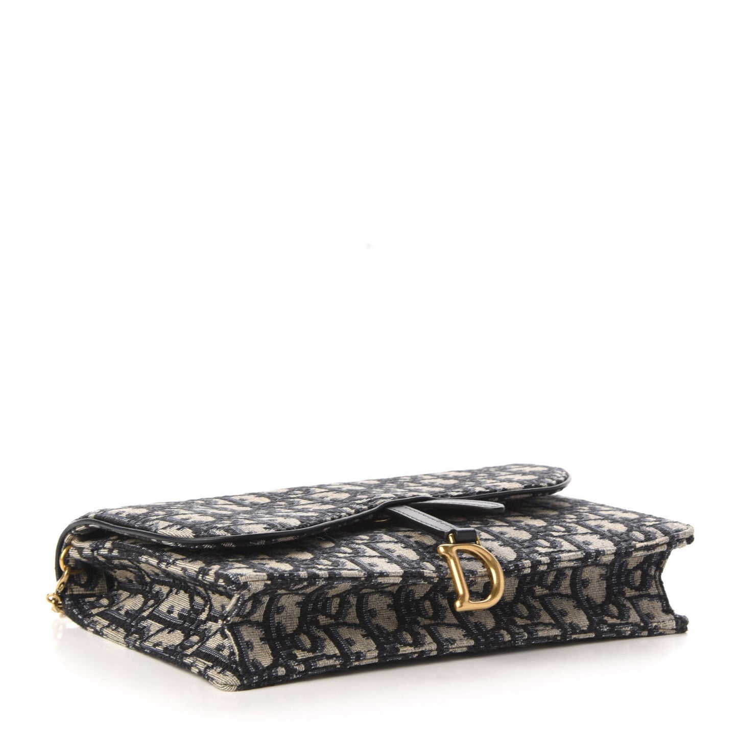 Oblique Saddle Chain Pouch Blue